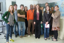 Erica Allis from UNEP with AGS students