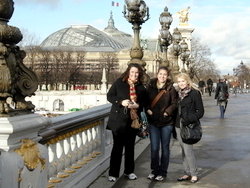 AGS study abroad students during one of the Paris visits