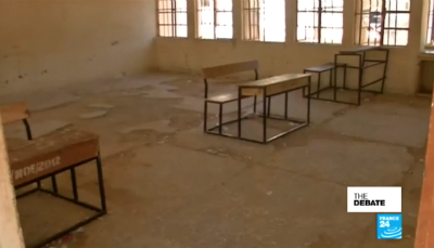 Screenshot of The Debate, France 24, 22 February 2018