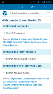 Humanitarian ID App