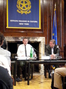 Prof. Graziano at the Italian Institute of Culture in New York, 13 sept. 2011
