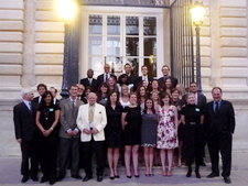 AGS graduates in the French Senate Courtyard