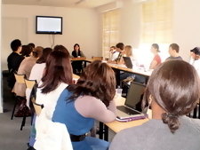 Catherine Doody from the World Bank in the IO class