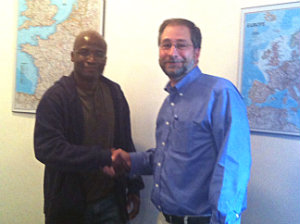 Patrick Clairizier, AGS, and Dr. Warren Haffar, Arcadia University