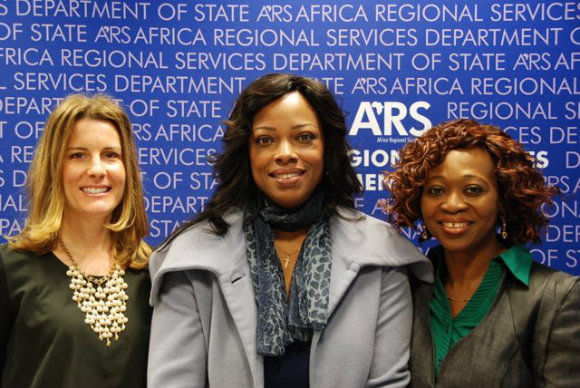 Left to right: Stephanie Bombrun, Elizabeth Milovidov, Carole Da Silva Left to right: Stephanie Bombrun, Elizabeth Milovidov, Carole Da Silva